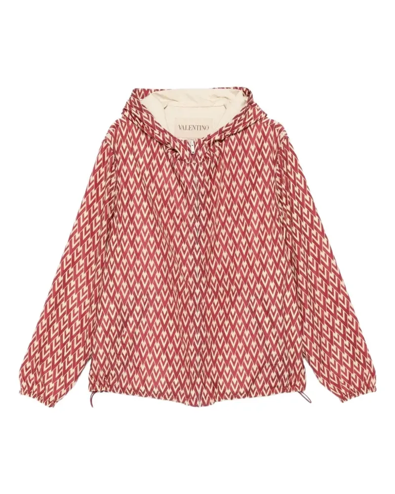 Valentino Garavani VLogo Kapuzenjacke mit Monogramm - Rot Rot