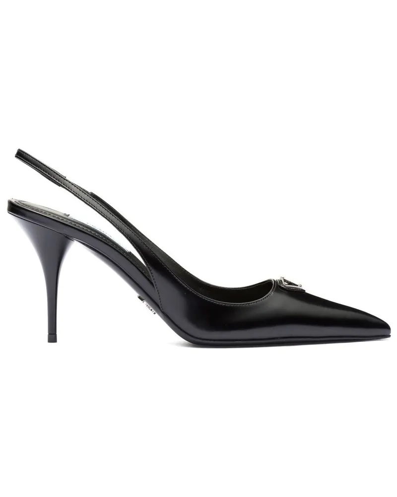 Prada Slingback-Pumps 85mm - Schwarz Schwarz