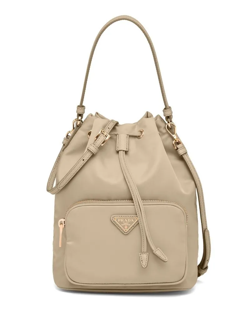 Prada Duet Beuteltasche - Nude Nude