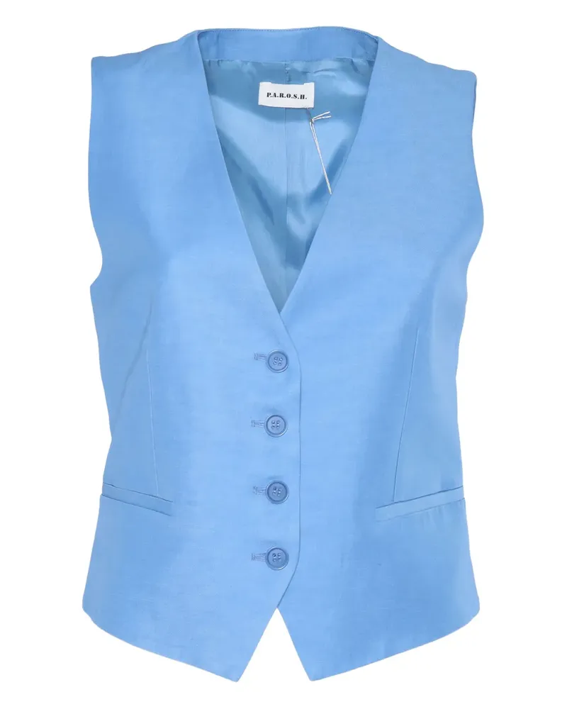 P.A.R.O.S.H. Weste mit Knöpfen - Blau Blau