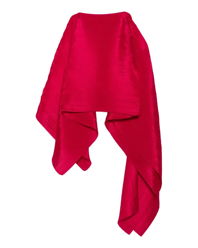 Issey Miyake Poncho mit Falten - Rosa Rosa