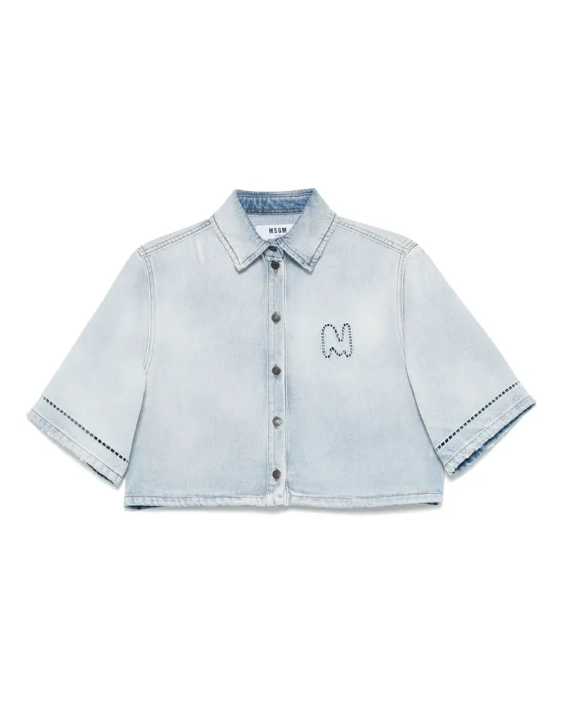 MSGM Klassisches Jeanshemd - Blau Blau