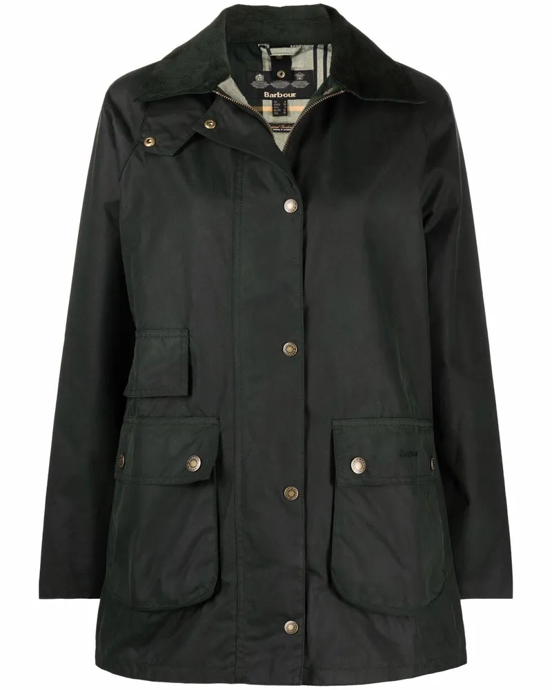 Barbour Gewachster Mantel Grün