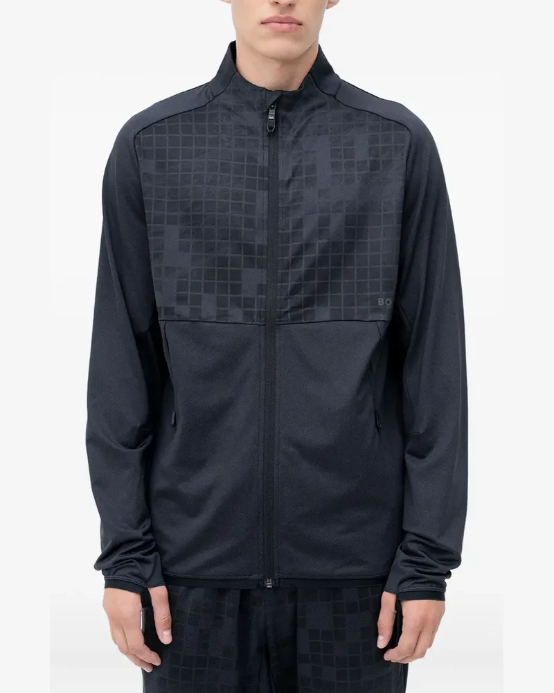 HUGO BOSS Pullover mit Reißverschluss - Blau Blau