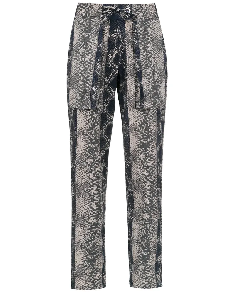 Amir Slama Hose mit Print - Schwarz Schwarz