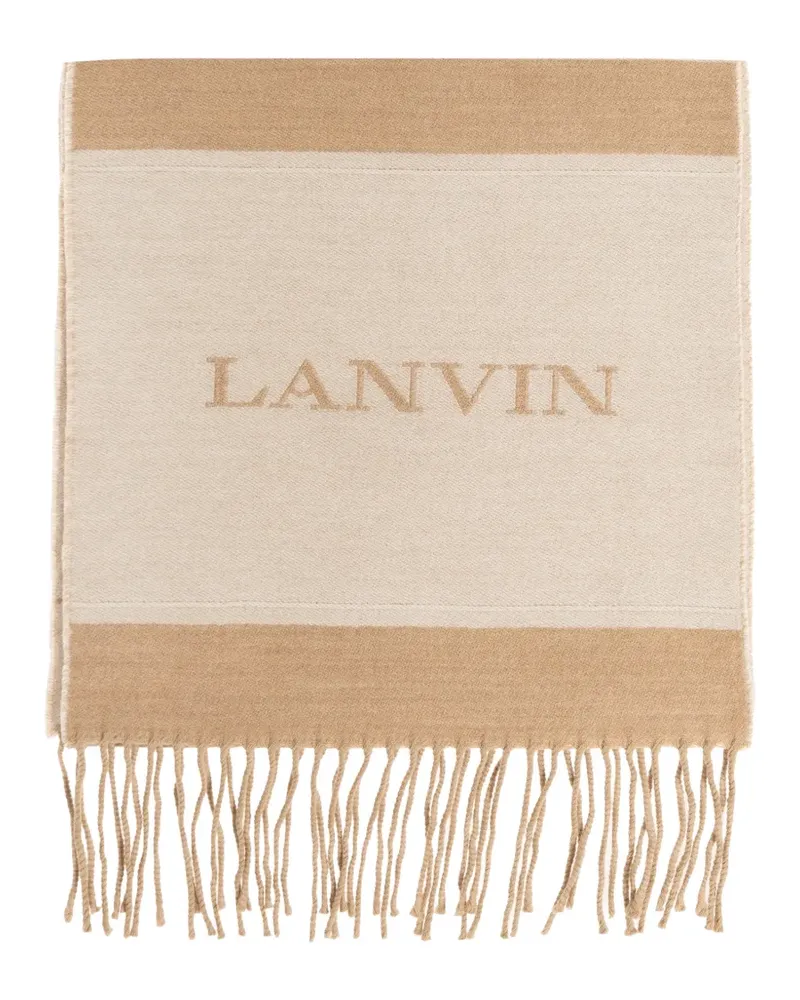 Lanvin fringed scarf - Nude Nude