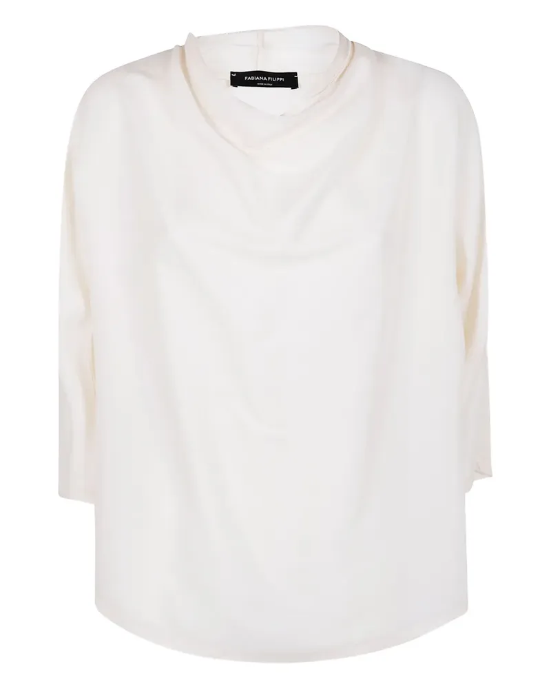 Fabiana Filippi Bluse mit Dreiviertelärmeln - Nude Nude