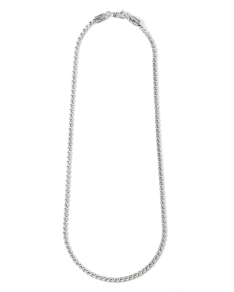 Emanuele Bicocchi Halskette mit Infinity-Schlaufe - Silber Silber