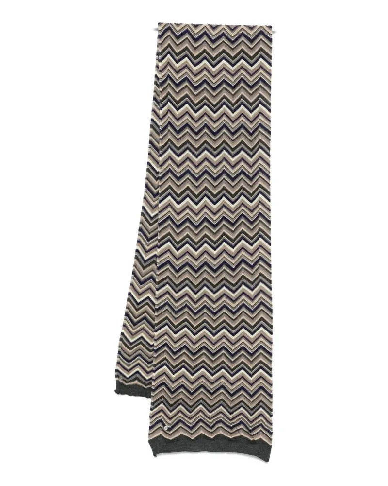 Missoni chevron-pattern scarf - Schwarz Schwarz