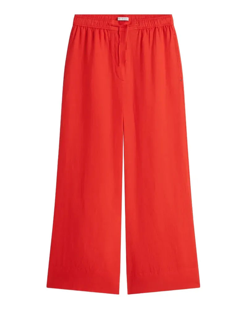 Tommy Hilfiger drawstring wide-leg trousers - Rot Rot