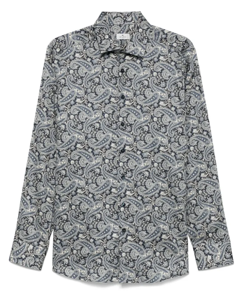 Etro Hemd mit Paisleymuster - Blau Blau