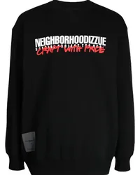 Izzue Pullover mit Logo-Print Schwarz