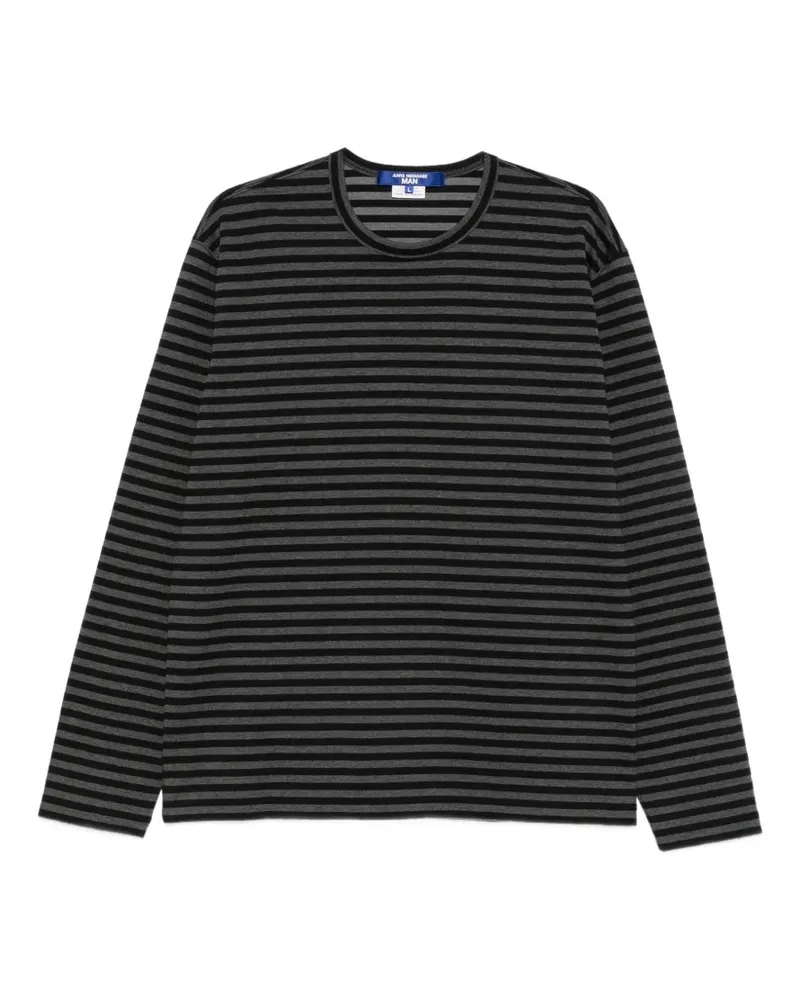 Junya Watanabe x Comme des Garçons gestreiftes Langarmshirt - Schwarz Schwarz
