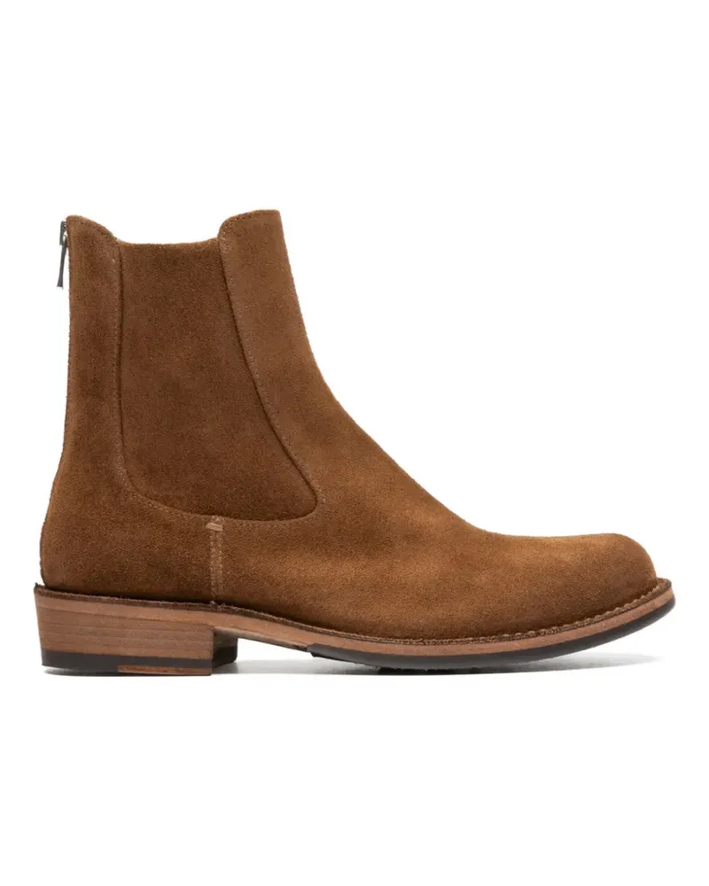 Officine Creative Italia Legrand zip suede boots - Braun Braun