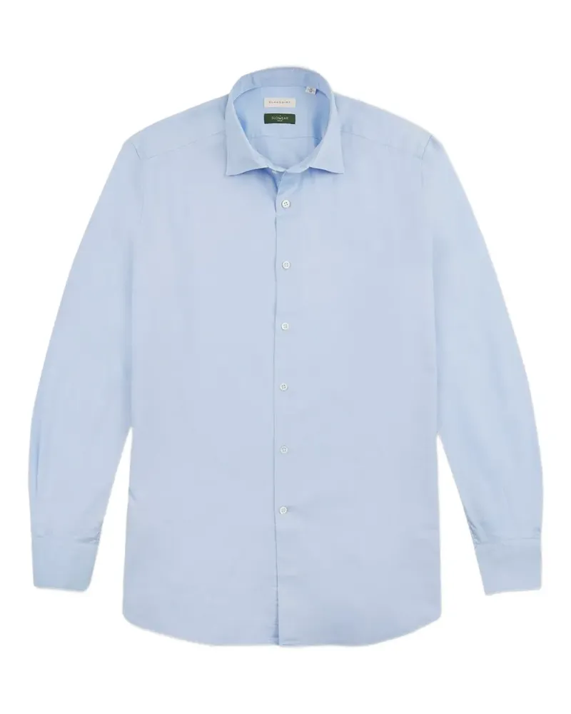 Glanshirt Hemd aus Oxford-Gewebe - Blau Blau