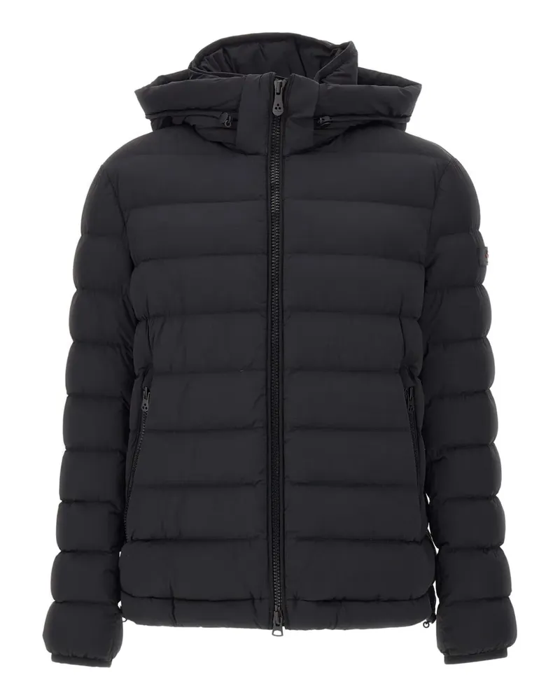 Peuterey Gesteppte Daunenjacke mit Kapuze - Schwarz Schwarz