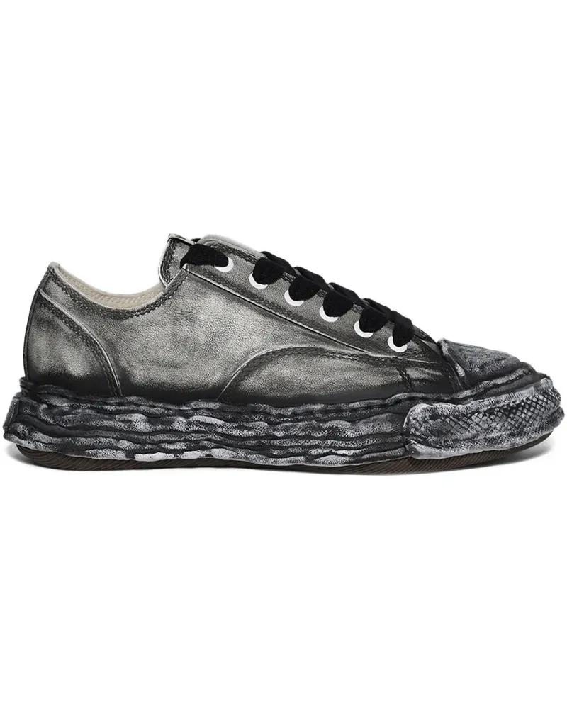 MIHARAYASUHIRO Ausgeblichene Peterson 23 Sneakers - Schwarz Schwarz