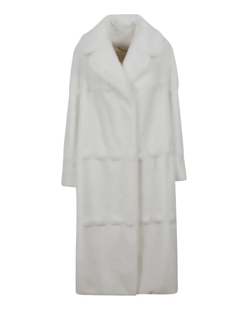 Ermanno Scervino faux-fur panelled coat - Weiß Weiß