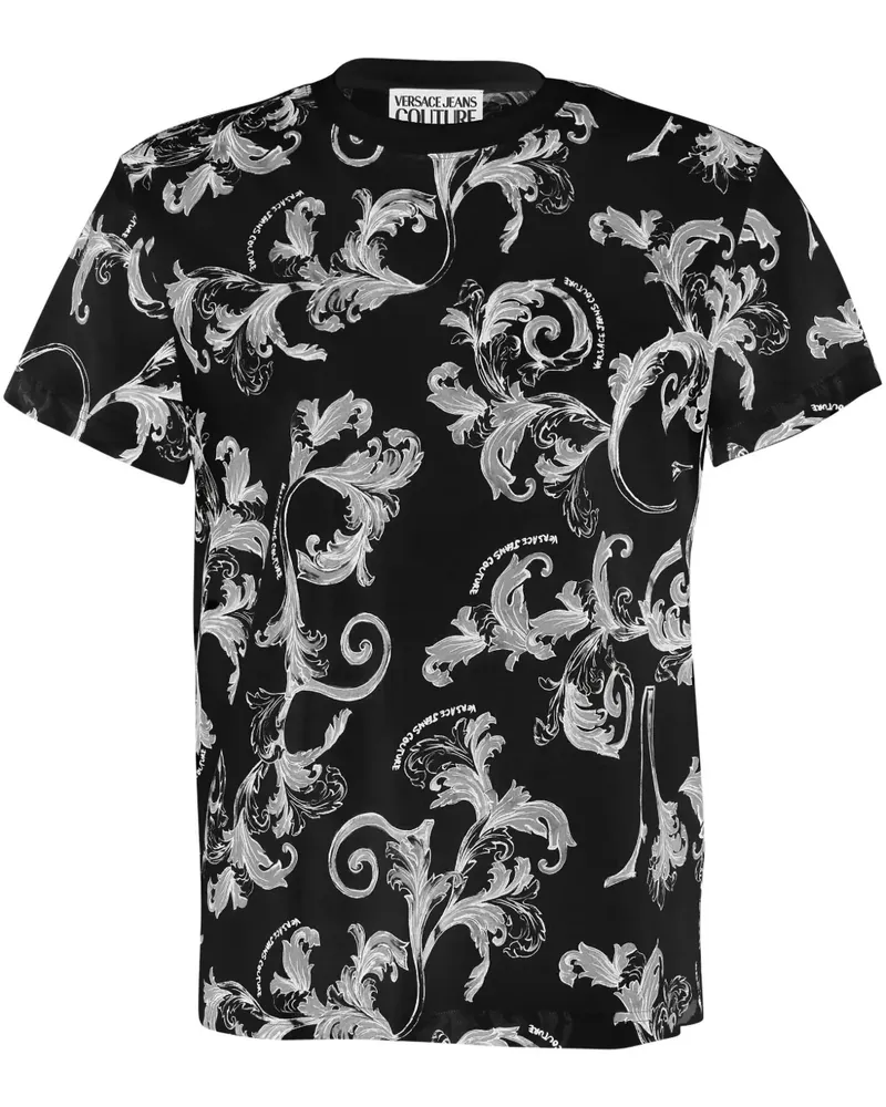 Versace Jeans T-Shirt mit grafischem Print - Schwarz Schwarz