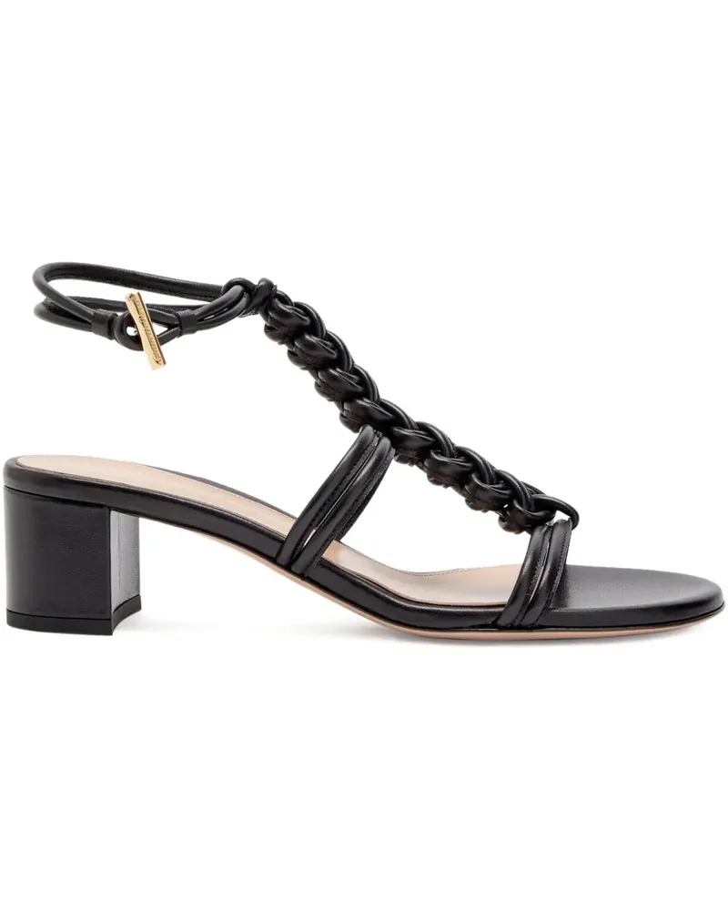 Gianvito Rossi Capua Sandalen mit Absatz 45mm - Schwarz Schwarz