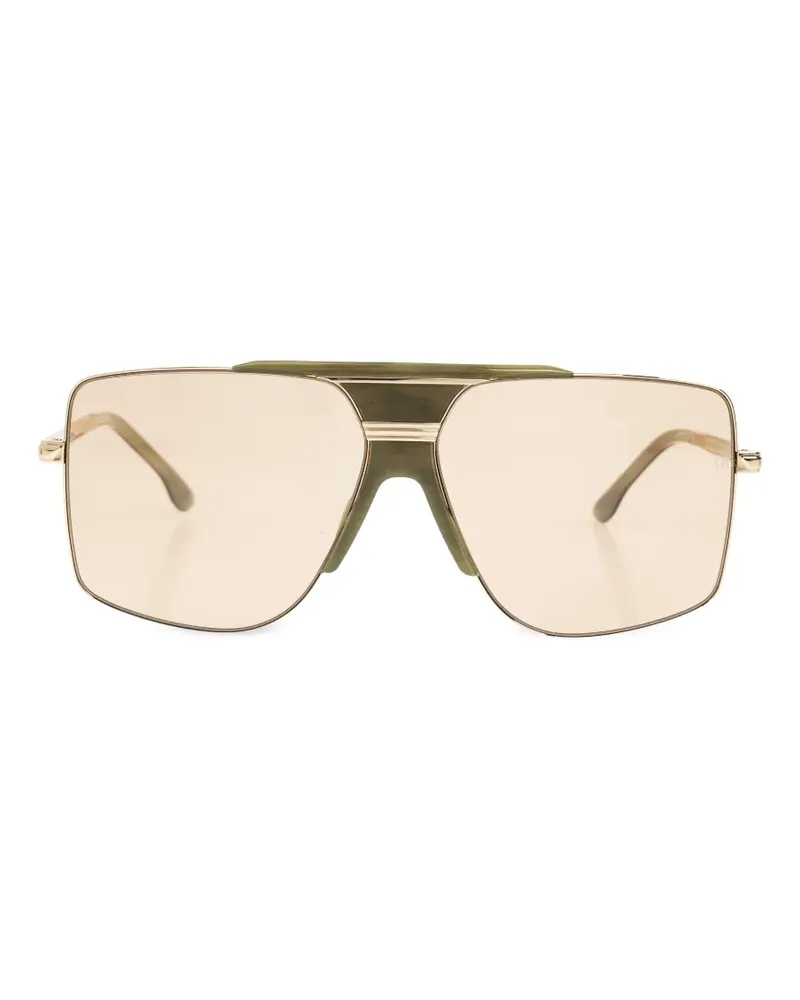 Victoria Beckham Geometrische Sonnenbrille - Grün Grün