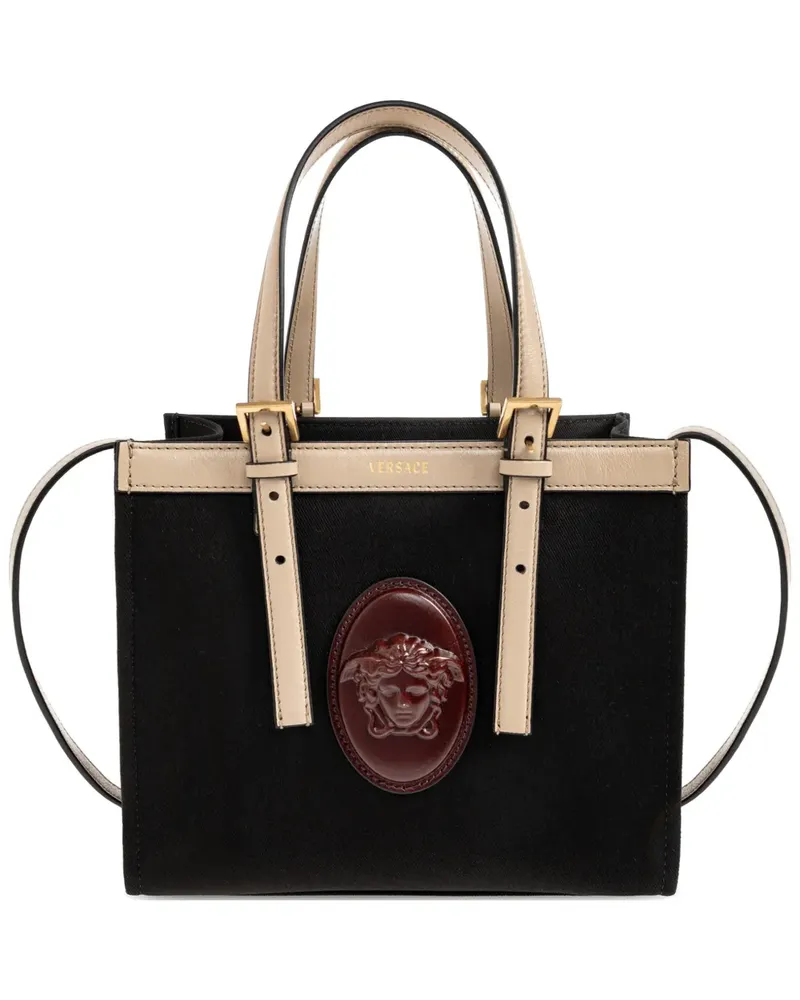 Versace mini Rivière tote bag - Schwarz Schwarz