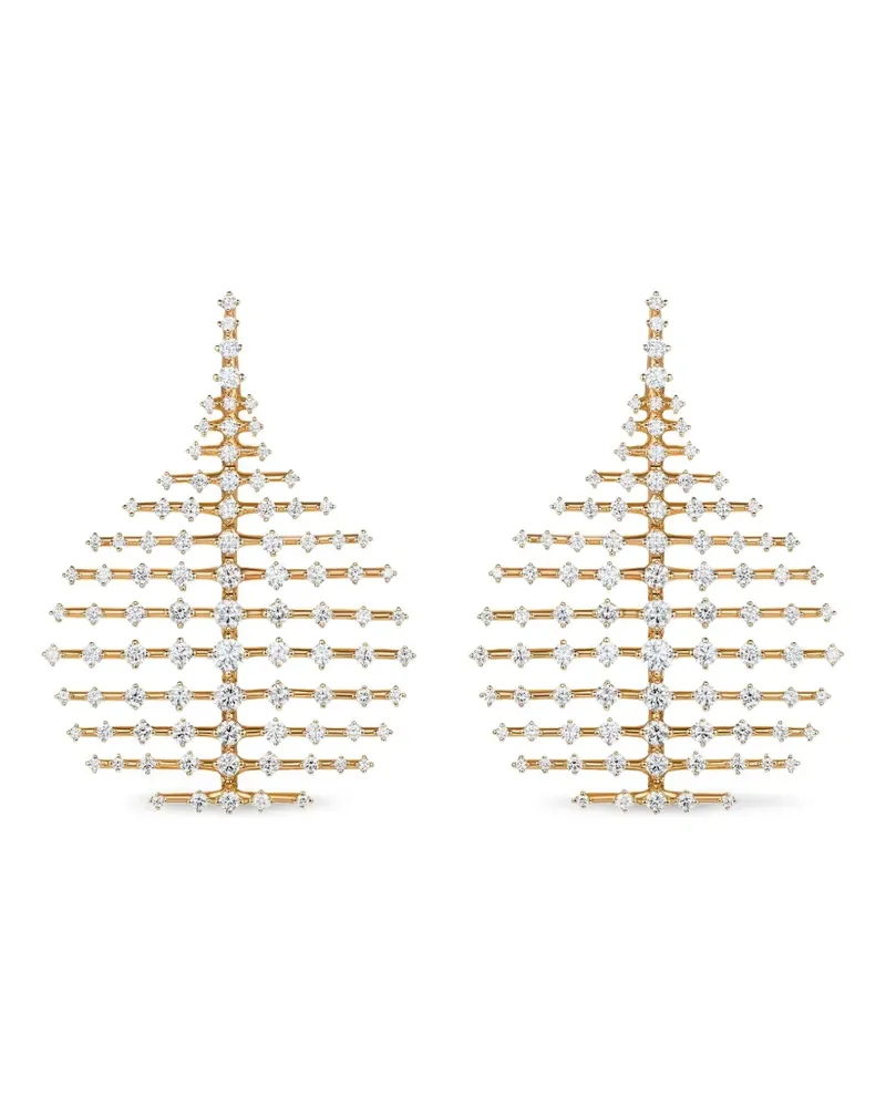 Fernando Jorge 18kt Disco Gelbgoldohrringe mit Diamant Gold