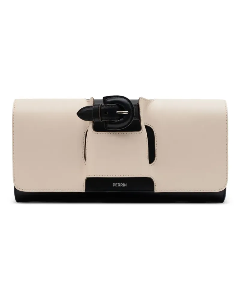 PERRIN PARIS La Parisienne Clutch mit Schnalle - Nude Nude