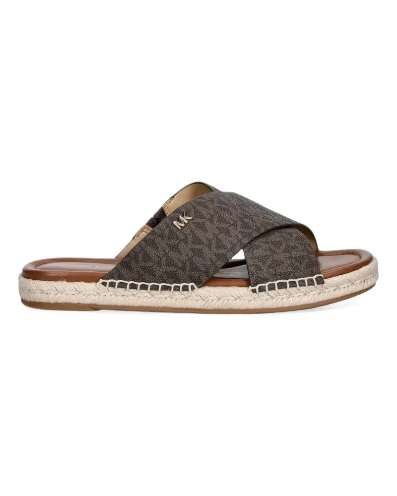Michael Kors Espadrilles mit Logo-Print - Braun Braun
