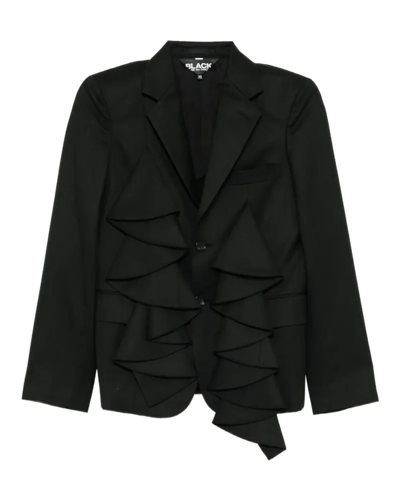 Comme des Garçons folded-front blazer - Schwarz Schwarz