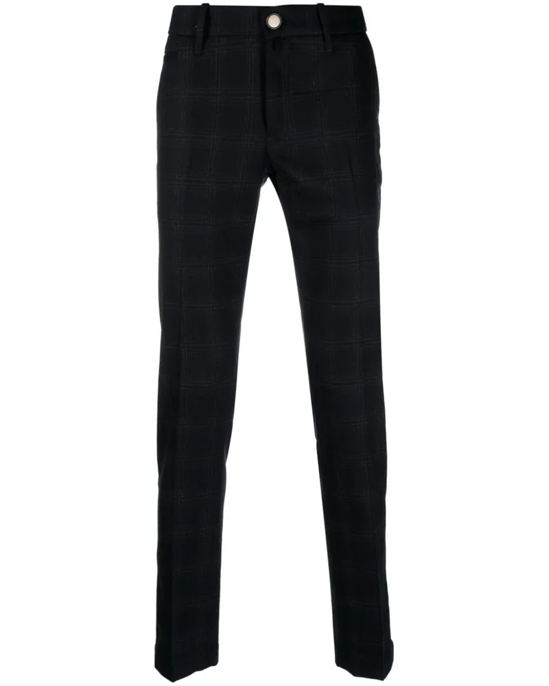 Jacob Cohën Karierte Tapered-Hose - Blau Blau