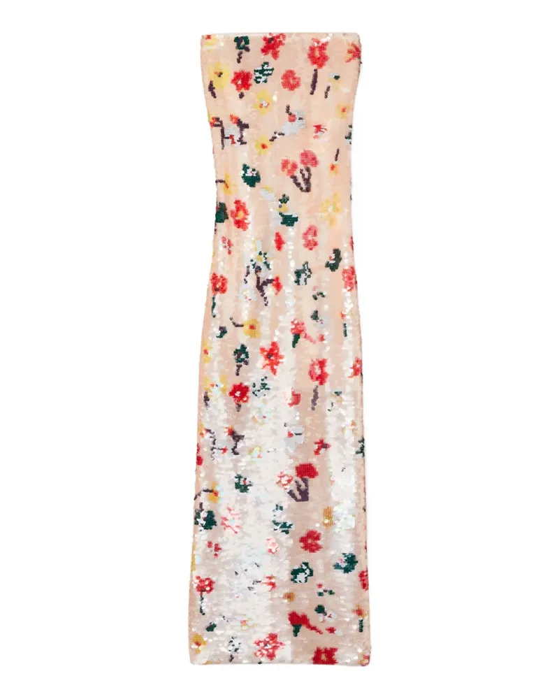 Tory Burch strapless sequin dress - Rosa Rosa