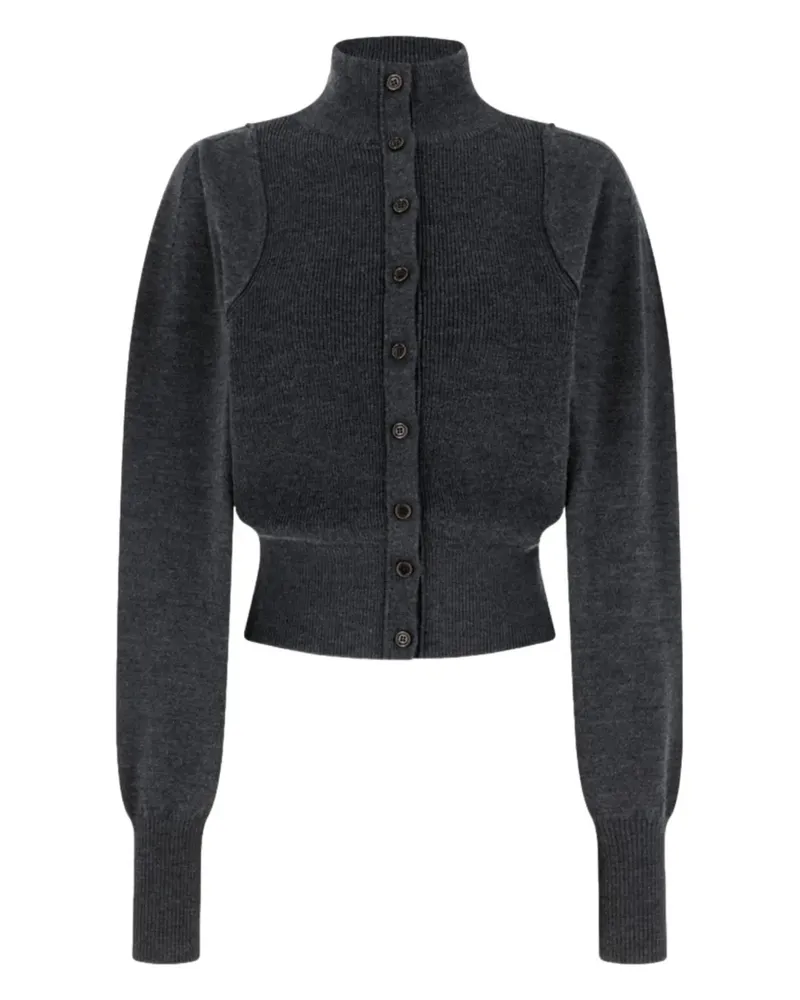 AMOMENTO button-up cardigan - Grau Grau