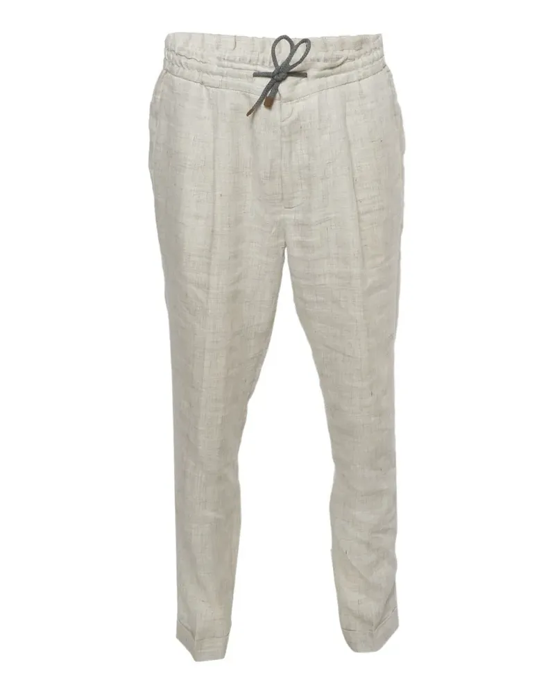 Brunello Cucinelli drawstring trousers - Nude Nude