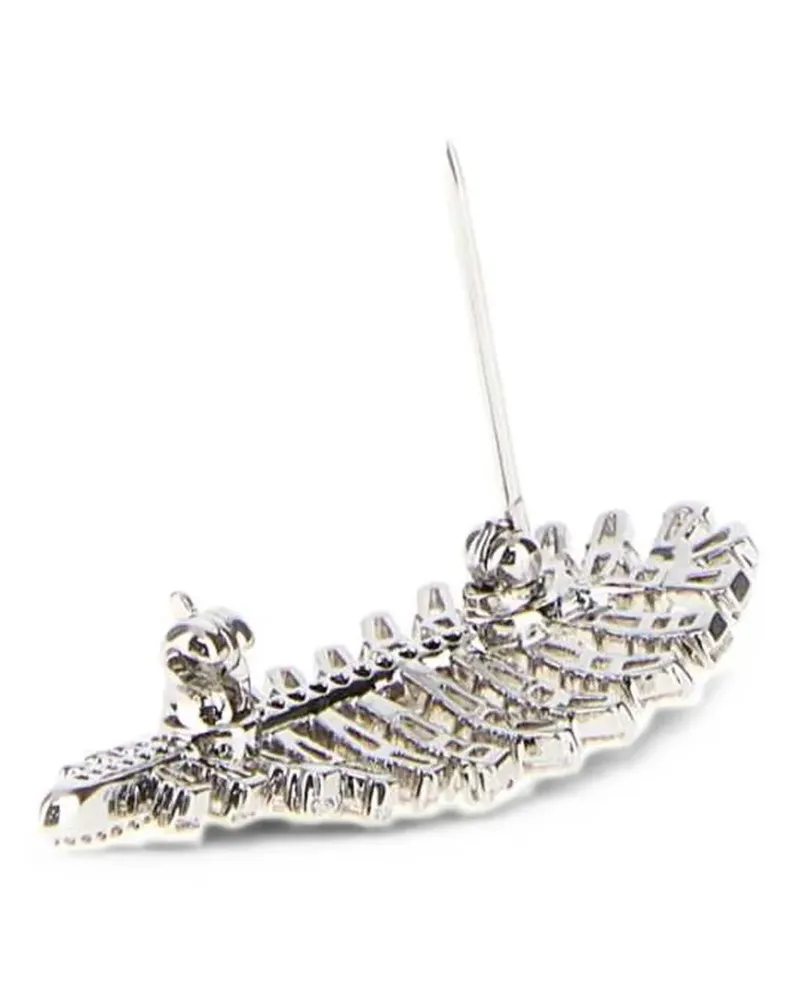Swarovski Vienna crystal-embellished brooch - Silber Silber