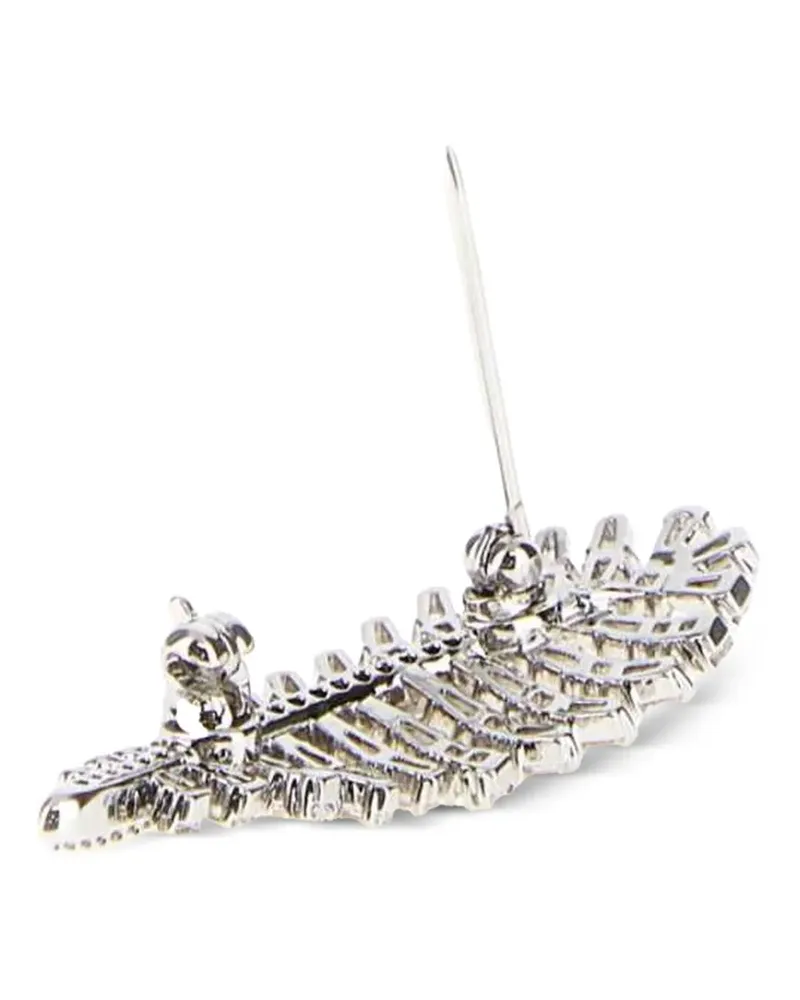 Swarovski Vienna Brosche mit Kristallverzierung - Silber Silber