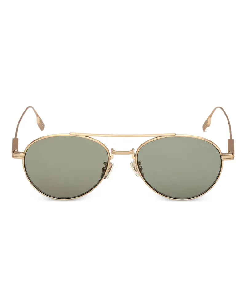 Ermenegildo Zegna round-frame sunglasses - Gold Gold