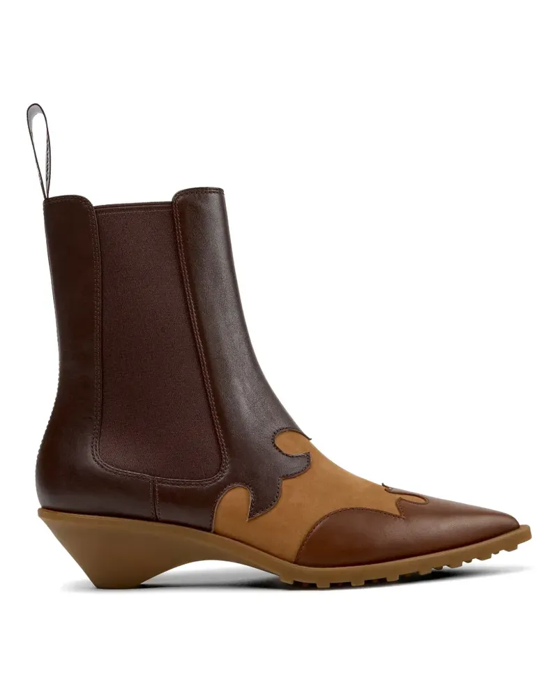 Camper Anita Stiefeletten mit Einsätzen - Braun Braun