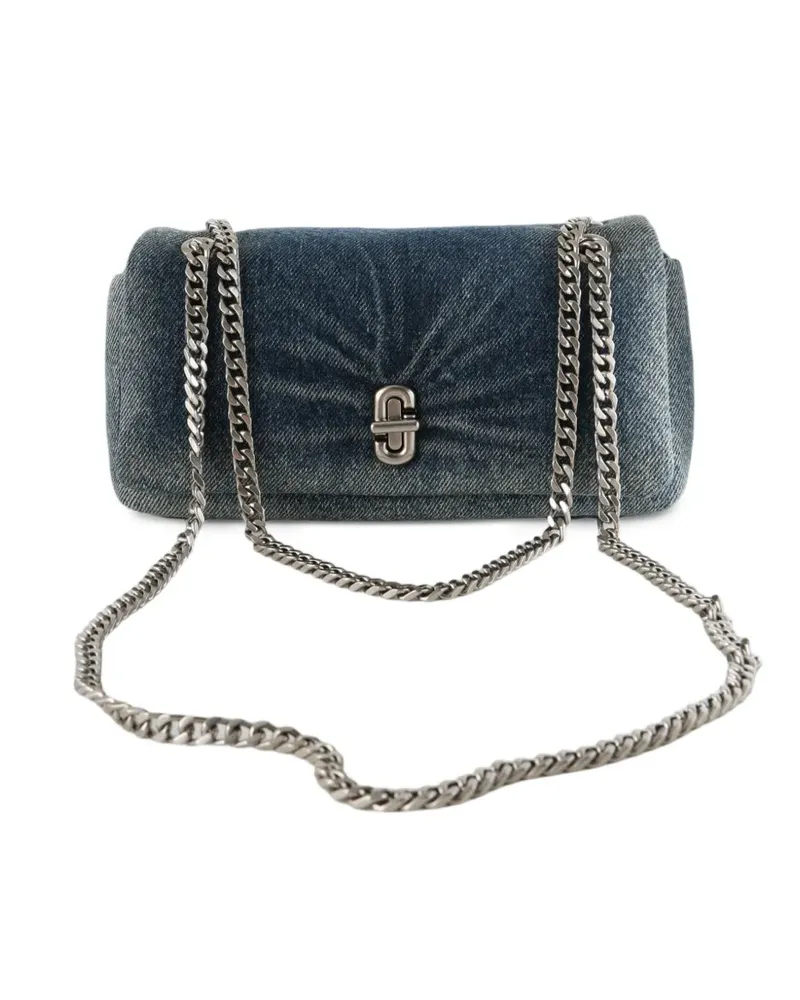 Marc Jacobs Denim-Schultertasche mit Kettenriemen - Blau Blau
