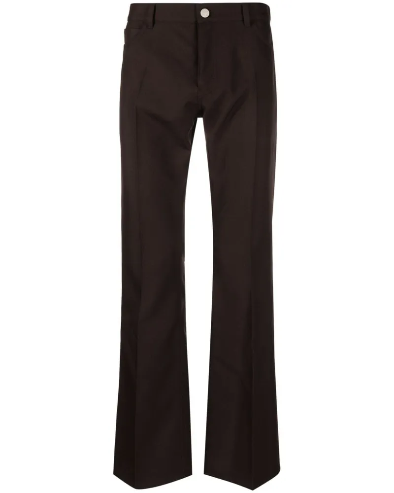 Courrèges Klassische Straight-Leg-Hose - Braun Braun