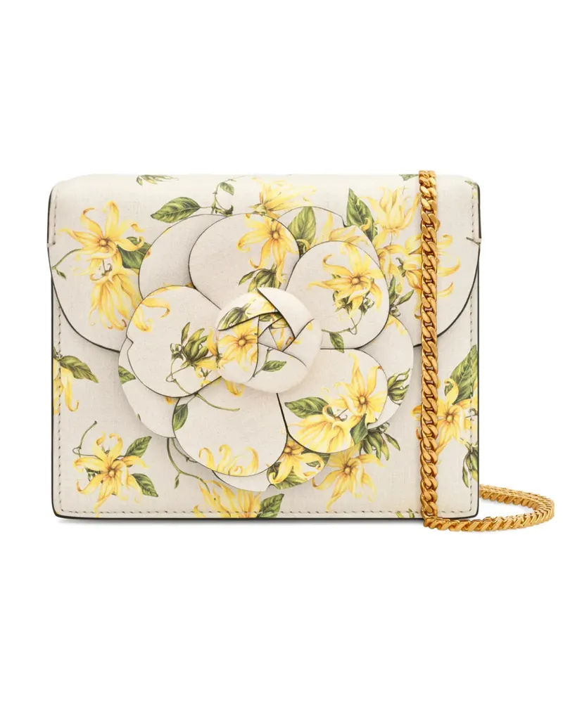 Oscar de la Renta Ylang Ylang printed Mini Tro bag - Nude Nude