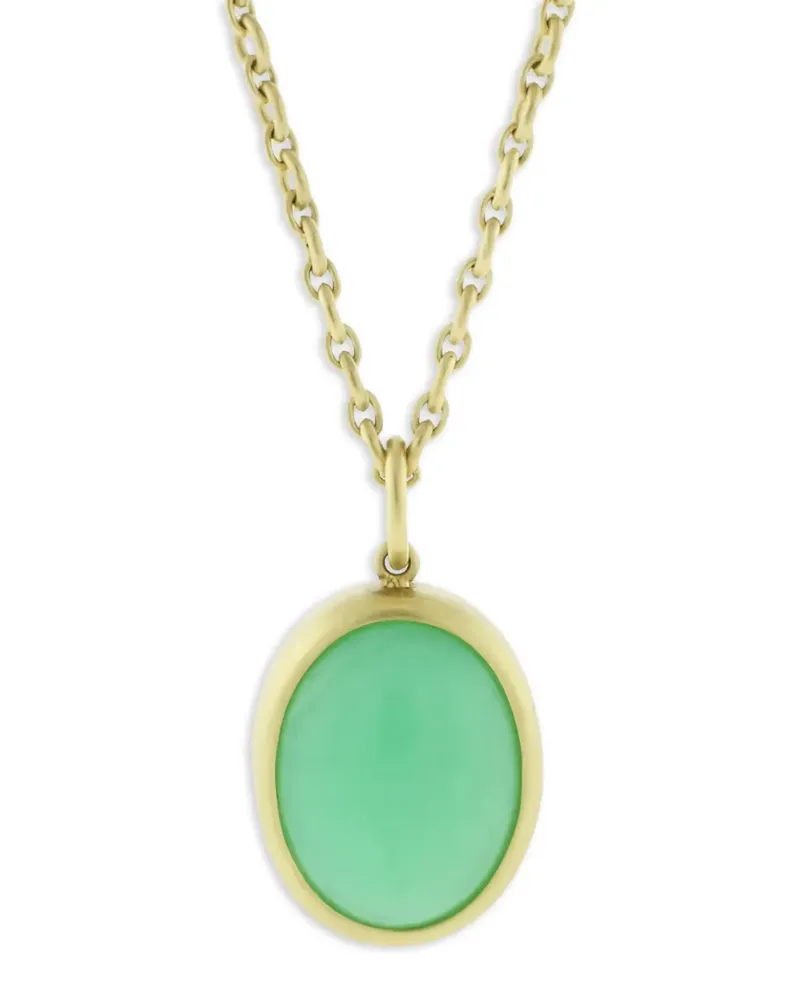 Irene Neuwirth 18K yellow gold chrysoprase necklace Gold