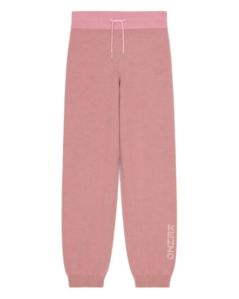Kenzo logo drawstring trousers - Rosa Rosa