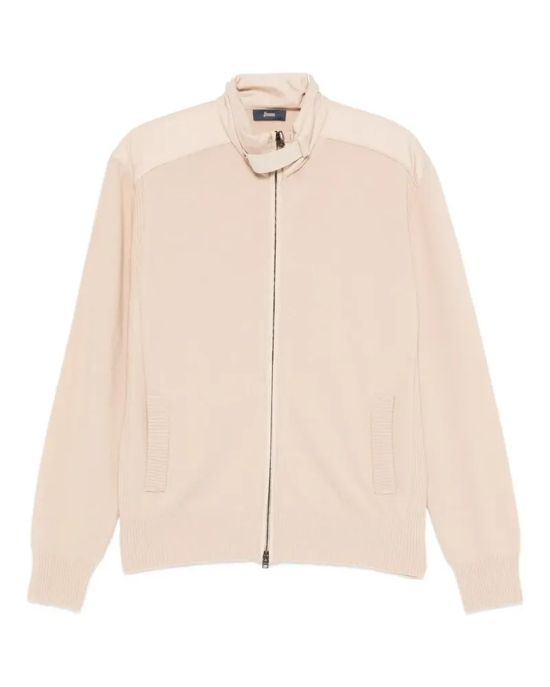 Herno Cardigan mit Reißverschluss - Nude Nude