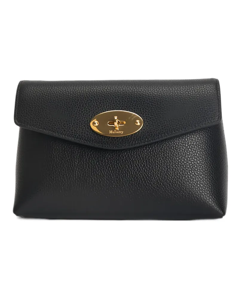 Mulberry Kleine Darley Kosmetiktasche aus Leder - Schwarz Schwarz