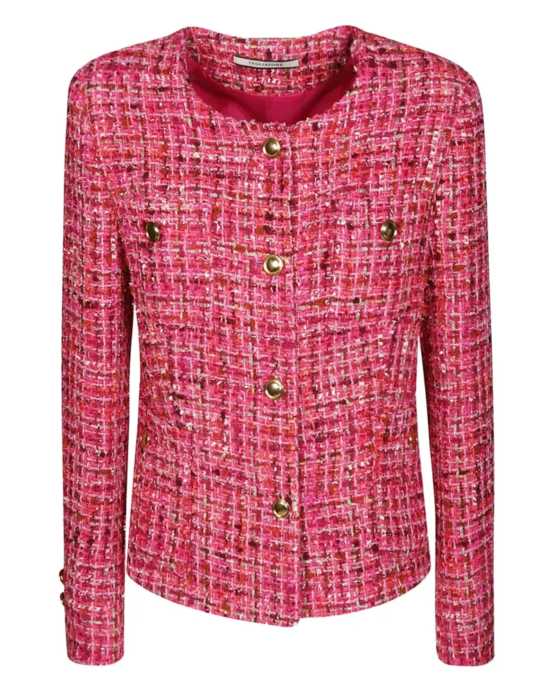 Tagliatore Tweed-Jacke mit Knöpfen - Rosa Rosa