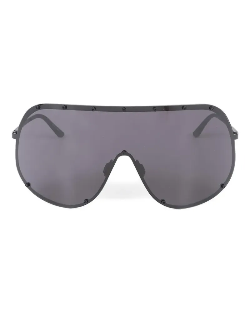 Rick Owens shield-frame sunglasses - Schwarz Schwarz
