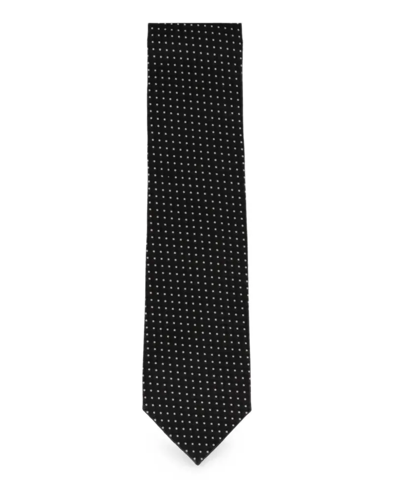 Tom Ford Krawatte mit Polka Dots - Schwarz Schwarz