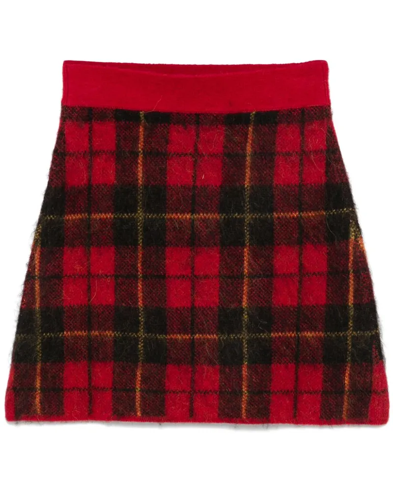 Ralph Lauren Minirock mit Karomuster - Rot Rot