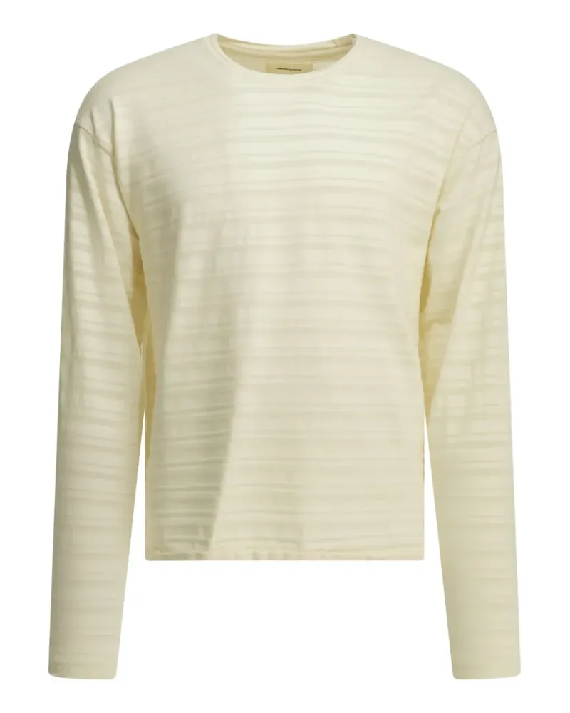 Mfpen horizontal-stripe round-neck T-shirt - Weiß Weiß